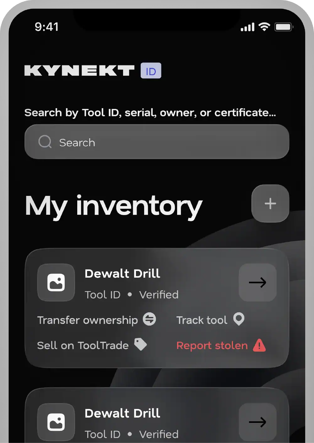 kinventory logging your equipment app